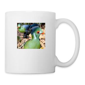 White Cheeked Turaco Bird - Mug - white - Right