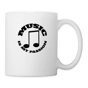Musizieren Musik Music Musiklehrer Spruch Musiker - Tasse - Weiß - Rechts