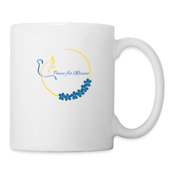 Peace for UkraineDesign - Tasse - Weiß - Rechts