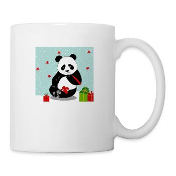 Panda de Noël - Mug blanc - blanc - Droite