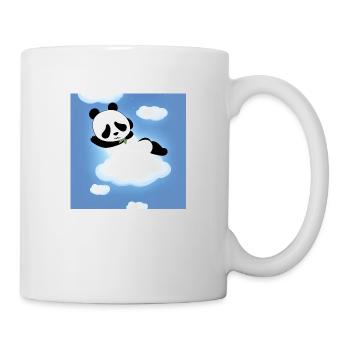 Panda sleeps on a cloud - Mug - white - Right