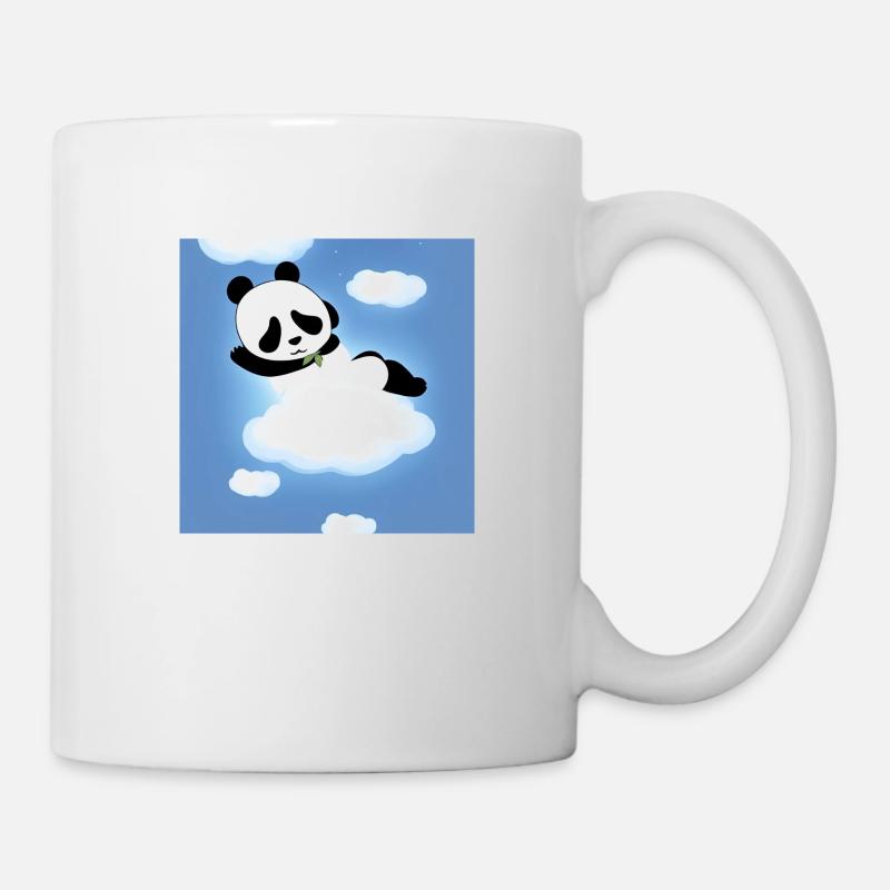 Panda schläft auf einer Wolke - Tasse - Weiß
