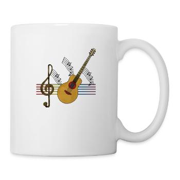 Gitarre - Tasse - Weiß - Rechts