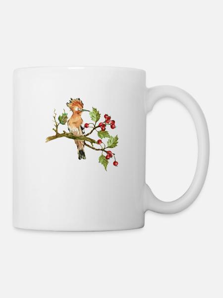 Bunter Vogel - Tasse - Weiß