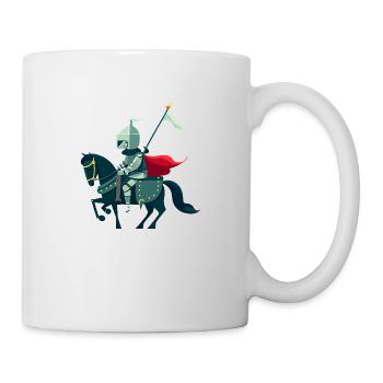 Ein süßer Ritter auf einem Pferd - Tasse - Weiß - Rechts