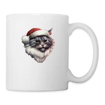 Cat with a Santa hat - Mug - white - Right