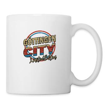 Göttingen Germany City Font 80s style - Mug - white - Right