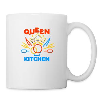 Queen of the Kitchen - Tasse - Weiß - Rechts