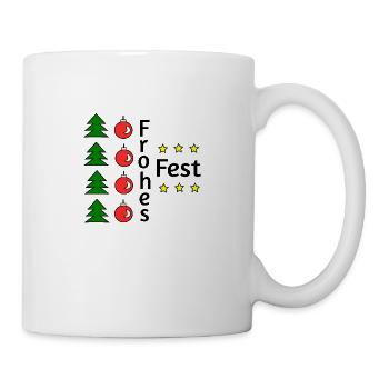 Frohes Fest - Tasse - Weiß - Rechts