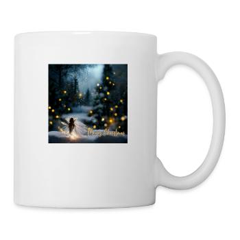 Fée ange lors d’une nuit de Noël silencieuse - Mug blanc - blanc - Droite
