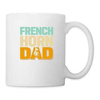 French Horn Dad Horn Player Hornist - Mug - white - Right