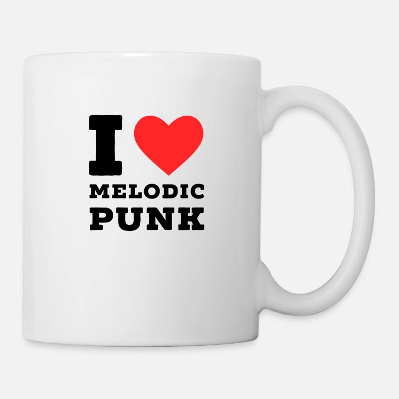 J’adore le punk mélodique - Mug blanc - blanc