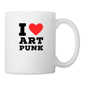 Ich liebe Art Punk - Tasse - Weiß - Rechts