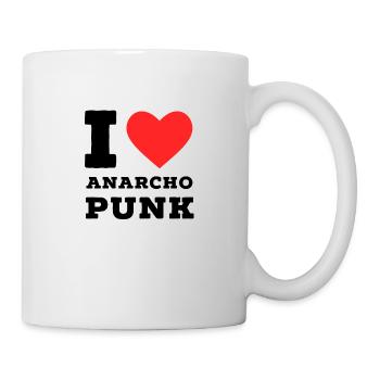 Ich liebe Anarcho Punk - Tasse - Weiß - Rechts