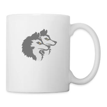 Logo de l’équipe Wolf Pack - Mug blanc - blanc - Droite