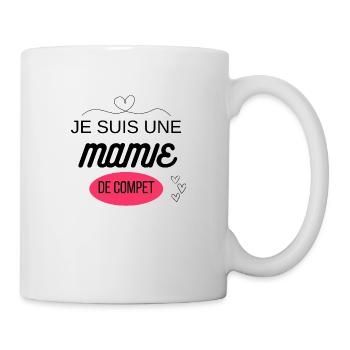je suis une mamie de compet - Mug blanc - blanc - Droite