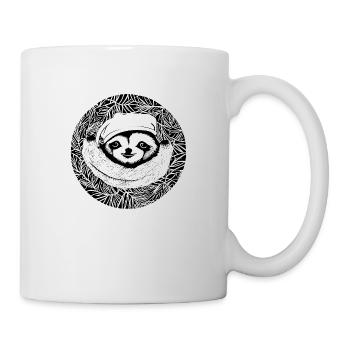 Paresseux Noël Mignon Drôle Animal Paresseux 14 - Mug blanc - blanc - Droite