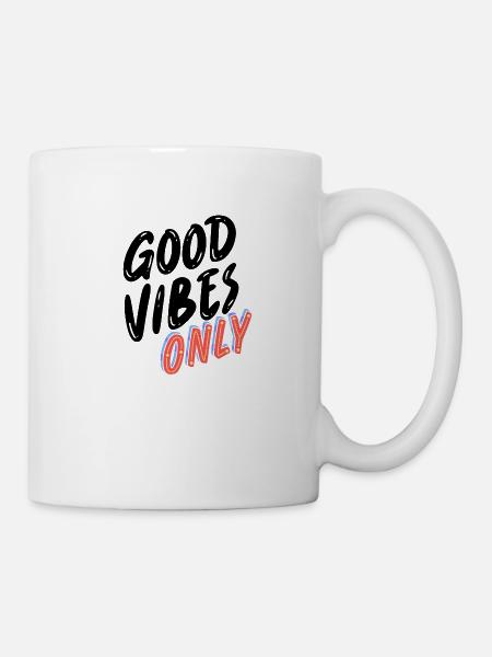 Good vibes only - Mug - white