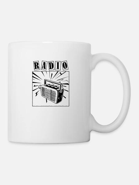 Radio Retro 2 - Tasse - Weiß