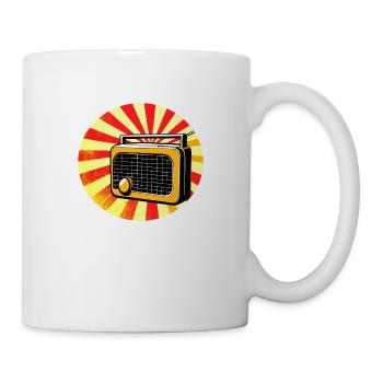 Radio rétro - Mug blanc - blanc - Droite