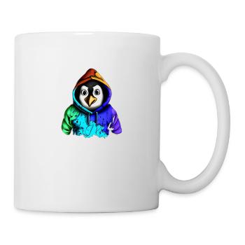 Pingouin surpris avec pull - Mug blanc - blanc - Droite
