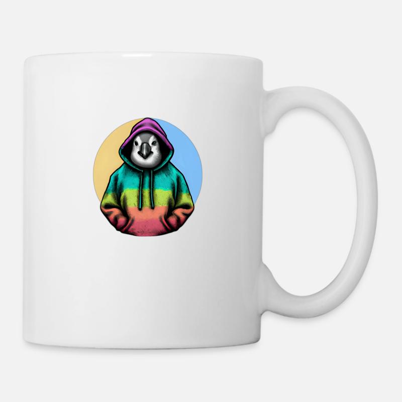 Pingouin classique avec pull - Mug blanc - blanc