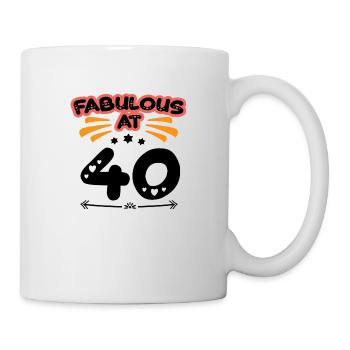 Fabulous At 40 - Mug - white - Right