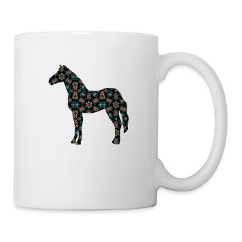 Pferd - Tasse - Weiß - Rechts