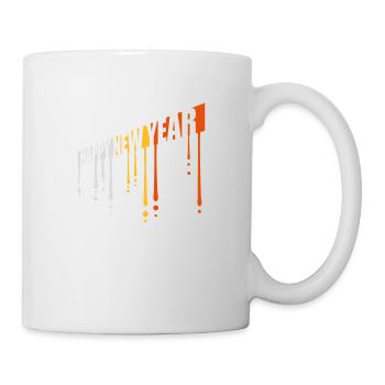 happy new year quote - Mug - white - Right