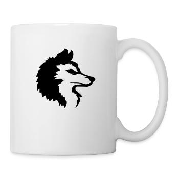 Alpha Wolf Cool Logo - Mug blanc - blanc - Droite