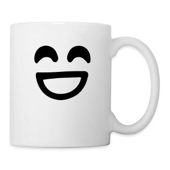 Lächeln Gesicht Vektor - Tasse - Weiß - Rechts