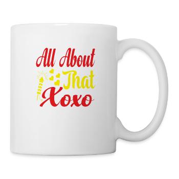 Tout sur ce xoxo - Mug blanc - blanc - Droite