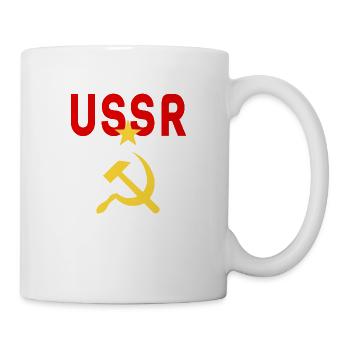URSS Républiques socialistes soviétiques marteau et faucille - Mug blanc - blanc - Droite