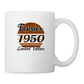 Fevrier 1950 Limited edition | Bois Bruns - Mug blanc - blanc - Droite