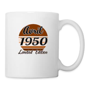 Avril 1950 Limited edition | Bois Bruns - Mug blanc - blanc - Droite