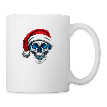 Crâne de Noël - Mug blanc - blanc - Droite