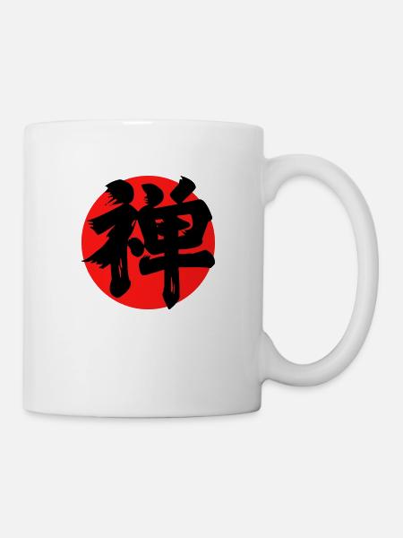 Zen Kanji Classique Rouge - Mug blanc - blanc