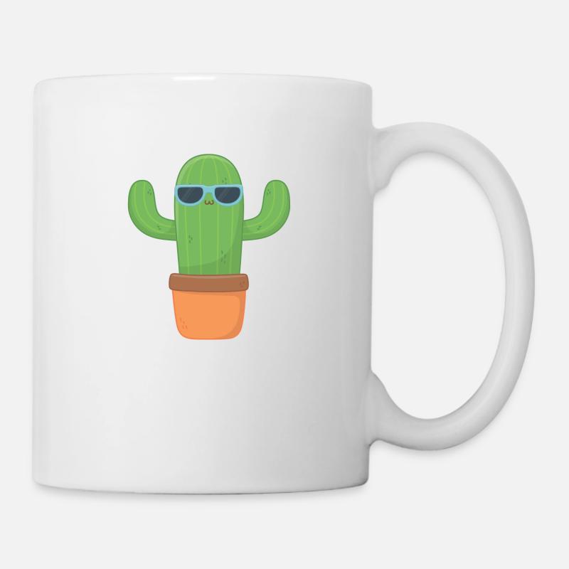 Coole Kaktus - Tasse - Weiß