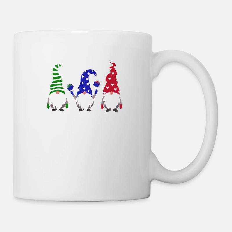 Süße Weihnachtswichtel - Tasse - Weiß