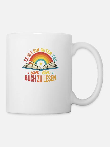Es ist ein guter Tag, um ein Buch zu lesen Bücher - Tasse - Weiß