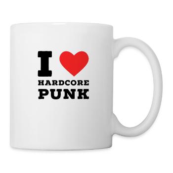Ich liebe Hardcore Punk - Tasse - Weiß - Rechts