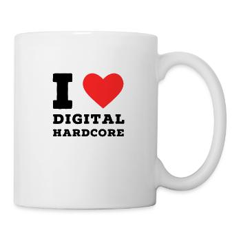 Ich liebe digitalen Hardcore - Tasse - Weiß - Rechts