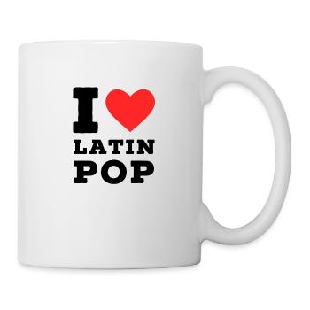 Ich liebe Latin Pop - Tasse - Weiß - Rechts