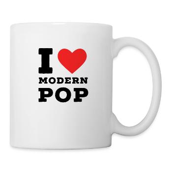 J’aime la pop moderne - Mug blanc - blanc - Droite
