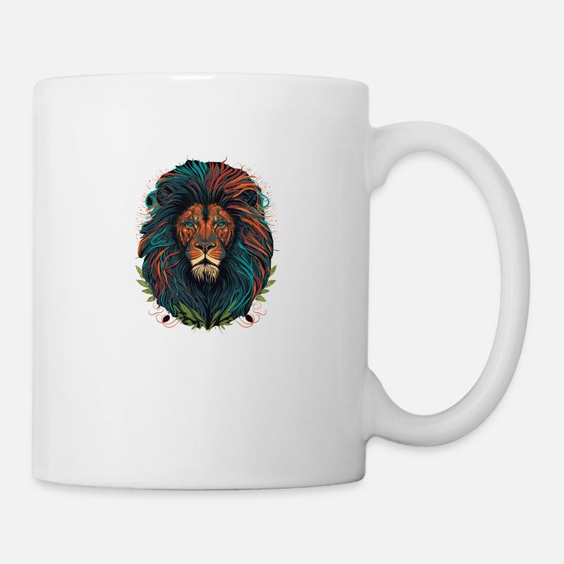 Löwenmähne - Tasse - Weiß