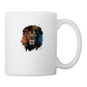 Lion Pop Art - Mug blanc - blanc - Droite