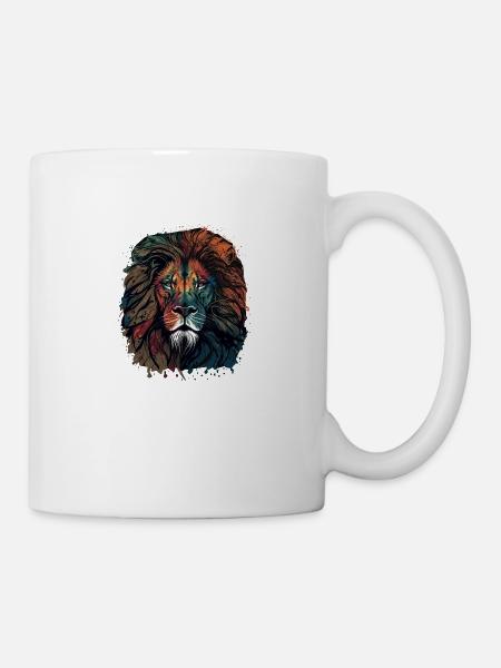 Löwen-Fan - Tasse - Weiß