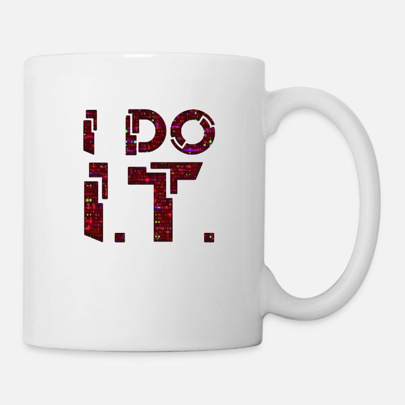 IT guy support geek computer computer geek je le fais - Mug blanc - blanc