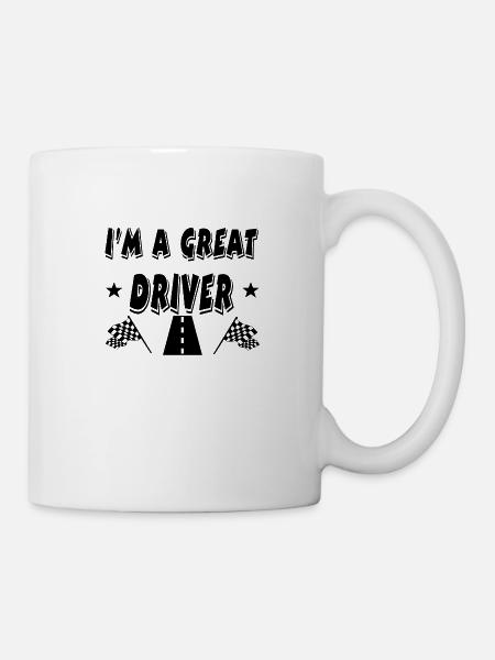 Auto - Tasse - Weiß