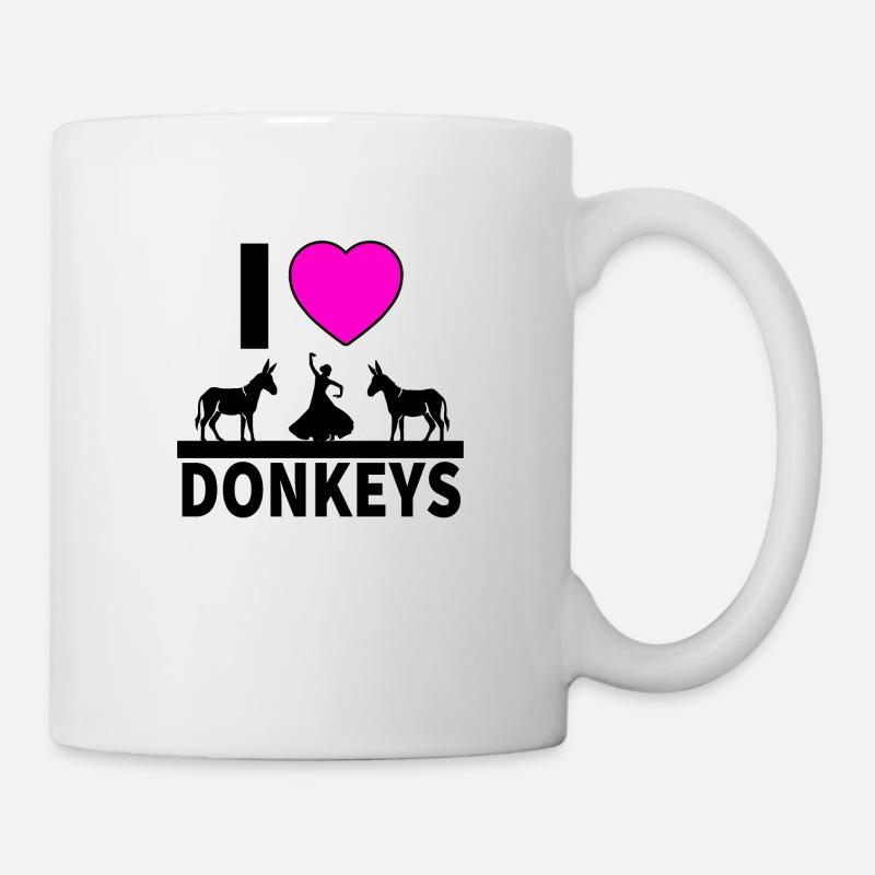 Esel - Tasse - Weiß